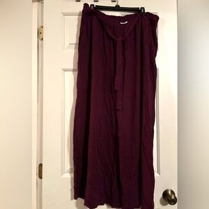 LuLaRoe Burgundy Flowy Pants